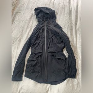 Lululemon black rain jacket